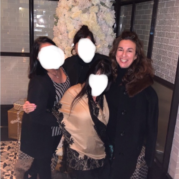 Rothmoor Vintage Black Cashmere Coat with Brown Mink Collar Size S/M - Picture 15 of 15